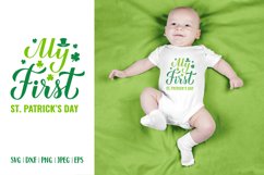 My first St. Patricks Day. Baby 1st Patricks Day SVG Product Image 1