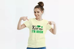 Kiss me I am Irish SVG. Funny Patricks Day Quote cut file Product Image 2