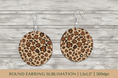 Saint Patrick’s Day round earrings sublimation design PNG 04 Product Image 1