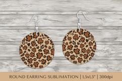 St Patrick’s Day round earrings sublimation design PNG 11 Product Image 1
