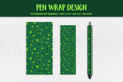 St Patricks Day Leopard Pen Wrap Sublimation Waterslide 002 Product Image 1