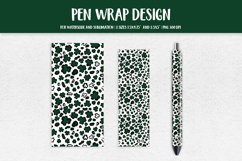 St Patricks Day Leopard Pen Wrap Sublimation Waterslide 003 Product Image 1