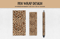 St Patricks Day Leopard Pen Wrap Sublimation Waterslide 004 Product Image 1
