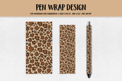 St Patricks Day Leopard Pen Wrap Sublimation Waterslide 011 Product Image 1