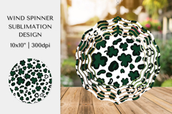 St Patrick’s Day Leopard Wind Spinner Sublimation Design 03 Product Image 1