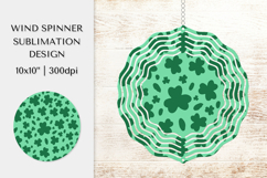 St Patrick’s Day Leopard Wind Spinner Sublimation Design 09 Product Image 1