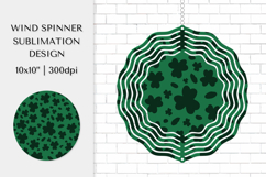 St Patrick’s Day Leopard Wind Spinner Sublimation Design 10 Product Image 1