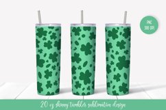 St. Patricks Day Leopard Print Tumbler Sublimation Wrap Product Image 1