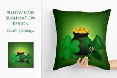 Saint Patricks Day Pillow Case Sublimation Design PNG 003 Product Image 1