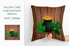 St Patrick’s Day Pillow Case Sublimation Design PNG 010 Product Image 1