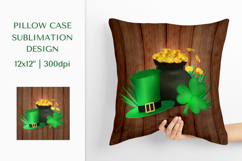 Saint Patricks Day Pillow Case Sublimation Design PNG 011 Product Image 1