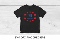 Patriot Day 9-11. Never forget. USA Patriot Day SVG Product Image 2