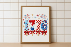 Patriotic 1776 Popsicles with Bows PNG Product Image 4