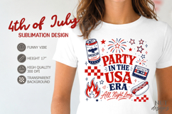 Funny Patriotic, 4th of July sublimation Party In The USA Product Image 1