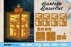 Patriotic 4th July Lantern Lasercut Product Image 1