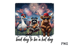 Patriotic 4th of July Animal Squad PNG Product Image 1