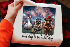Patriotic 4th of July Animal Squad PNG Product Image 2