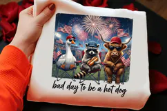 Patriotic 4th of July Animal Squad PNG Product Image 2
