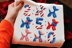 Patriotic 4th of July Balloon Dog PNG Product Image 2