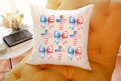 Patriotic 4th of July Cross and Bow PNG Product Image 4