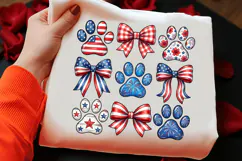 Patriotic 4th of July Dog Paw PNG Product Image 2