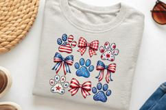 Patriotic 4th of July Dog Paw PNG Product Image 3