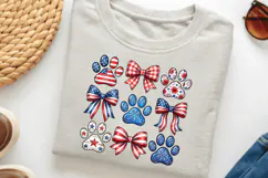 Patriotic 4th of July Dog Paw PNG Product Image 3