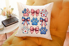 Patriotic 4th of July Dog Paw PNG Product Image 4