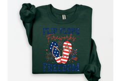 Patriotic 4th of July Flip Flops PNG Product Image 3