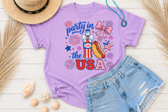 Patriotic 4th of July PNG, Retro Floral USA Sublimation Desi Product Image 2