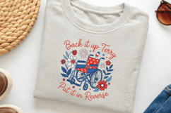 Patriotic 4th of July Wheelchair PNG Product Image 3