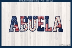 Patriotic Patchwork Names Abuela, 4th of July Sublimation Product Image 2