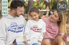 All American Dad SVG | Dad SVG | 4th of July | Father's Day Product Image 3