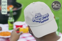All American Dad SVG | Dad SVG | 4th of July | Father's Day Product Image 4