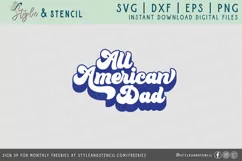 All American Dad SVG | Dad SVG | 4th of July | Father's Day Product Image 2
