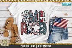 America with Statue of Liberty is a professional design that is available at 300dpi PNG to use for Sublimation, iron-on transfer, DTG Printing and normal printing.