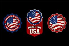 Patriotic American Badge Vector Pack Product Image 2
