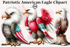 Patriotic American Eagle Clipart Product Image 1