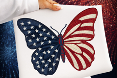 Patriotic American Flag Butterfly Png - Patriotic American Product Image 1