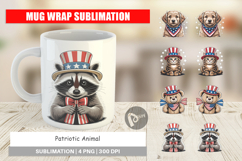 Mug Wrap Patriotic Animal Product Image 1