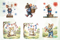 Patriotic Animal Clipart Product Image 5