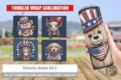 Tumbler Patriotic Animal Product Image 1