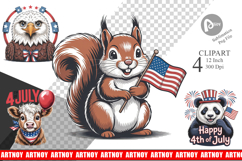 Patriotic Animal Clipart Product Image 1