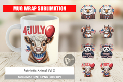 Mug Wrap Patriotic Animal Product Image 1