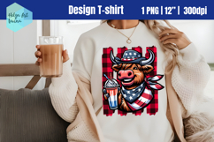 Patriotic Sublimation T-shirt, Brush Stroke PNG Product Image 1