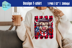 Patriotic Sublimation T-shirt, Brush Stroke PNG Product Image 1