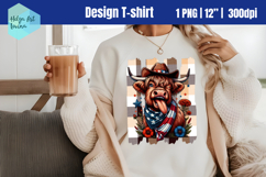 Patriotic Sublimation T-shirt, Brush Stroke PNG Product Image 1