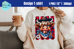 Patriotic Sublimation T-shirt, Brush Stroke PNG Product Image 1