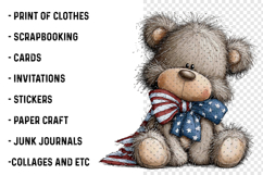 Patriotic Animals Clipart PNG Product Image 3