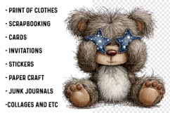 Patriotic Animals Clipart PNG Product Image 2